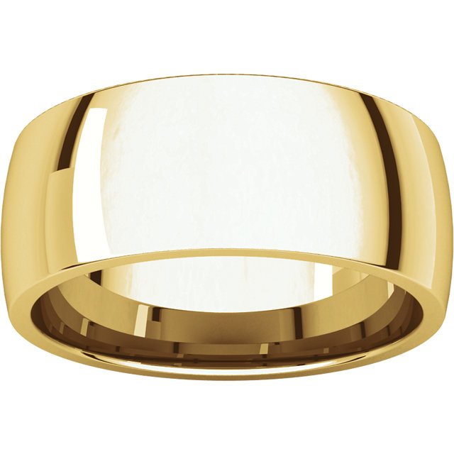 14KT Gold 8MM Comfort Fit Wedding Band for Women - Elegant Lightweight Design for Everyday Wear, Anniversary Gifts & Bridal Jewelry