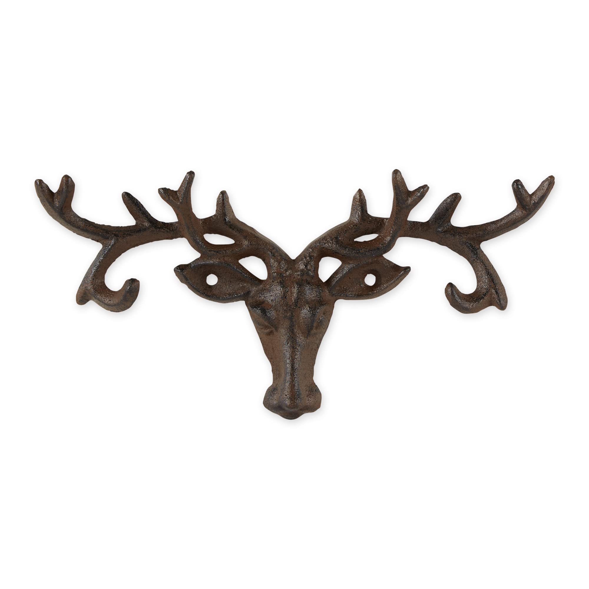 Vintage Cast Iron Wall Hooks for Coats, Hats & Decor - DII Rustic Farmhouse Hooks Collection (Set of 6) - Perfect for Entryway, Mudroom & Bathroom Organization