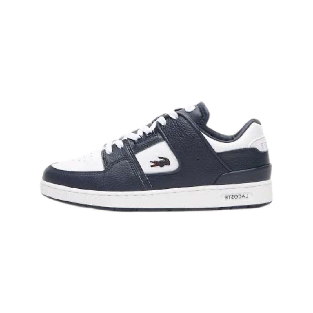 Lacoste Men's Court Cage 123 Sneakers in Navy & White - Stylish Casual Shoes for Everyday Wear & Athletic Activities