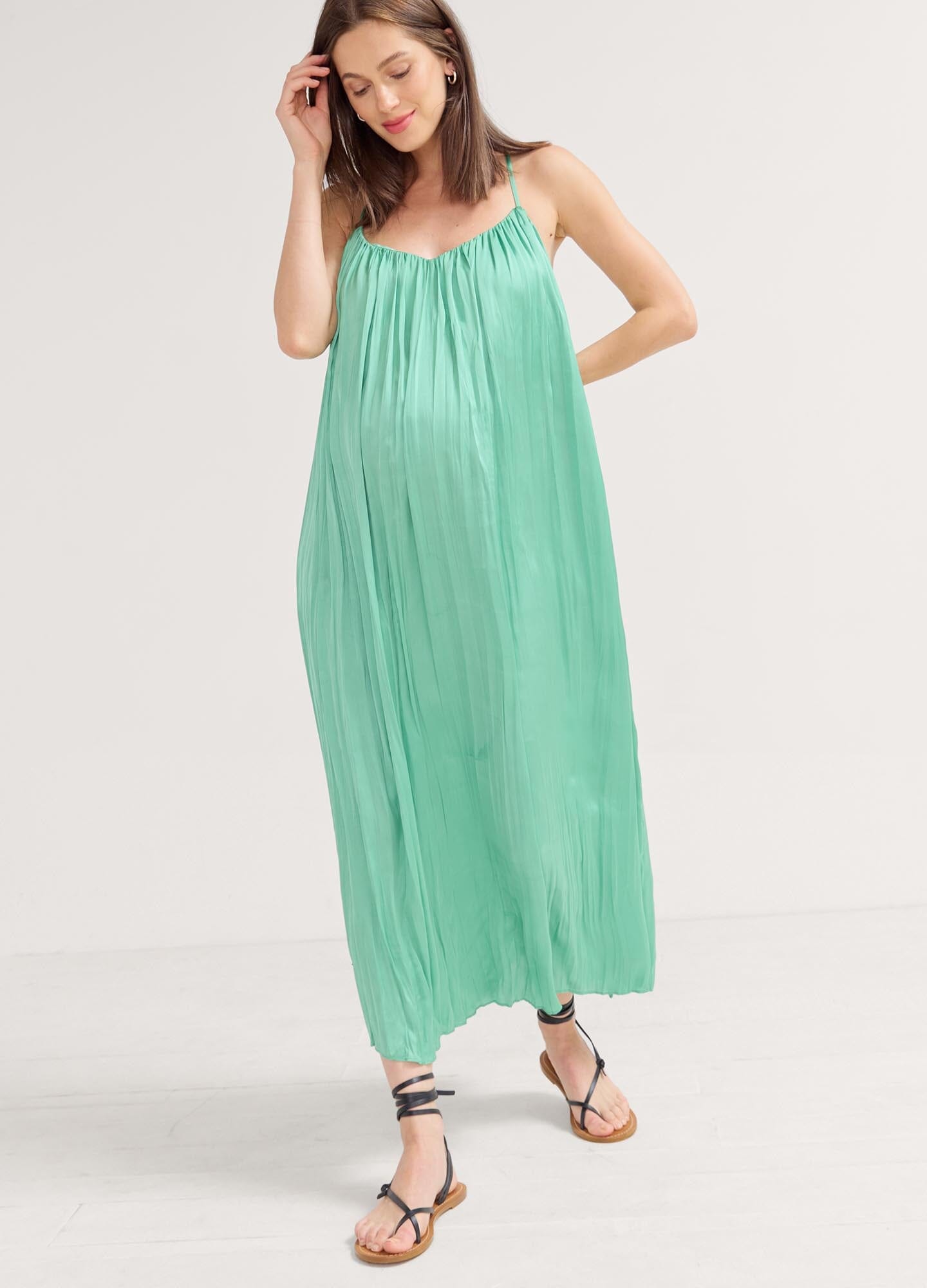 Cornelia Pleated Midi Dress for Women - Elegant Flowy Summer Dress for Casual Outings, Parties & Weddings