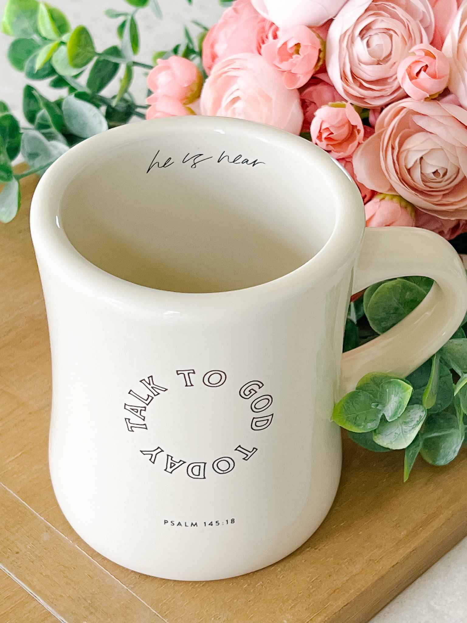 Talk to God Today Inspirational Ceramic Coffee Mug - Perfect for Morning Devotions, Prayer Time & Christian Gifts