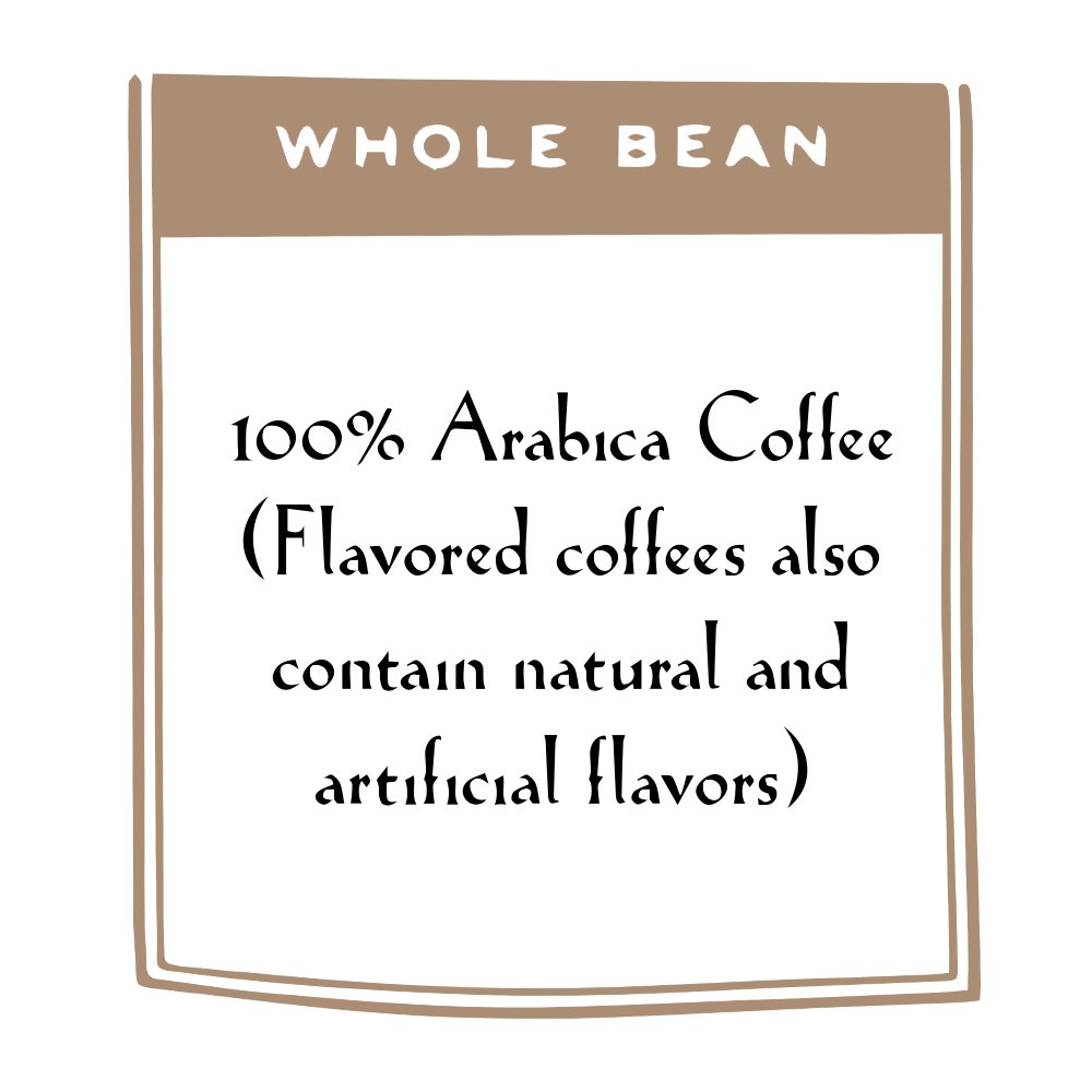 Premium Hawaiian Macadamia Flavored Whole Bean Coffee - 12-Ounce Bags (Pack of 4) | Rich & Nutty Aroma | Perfect for Morning Brew, Office Break & Gift Giving