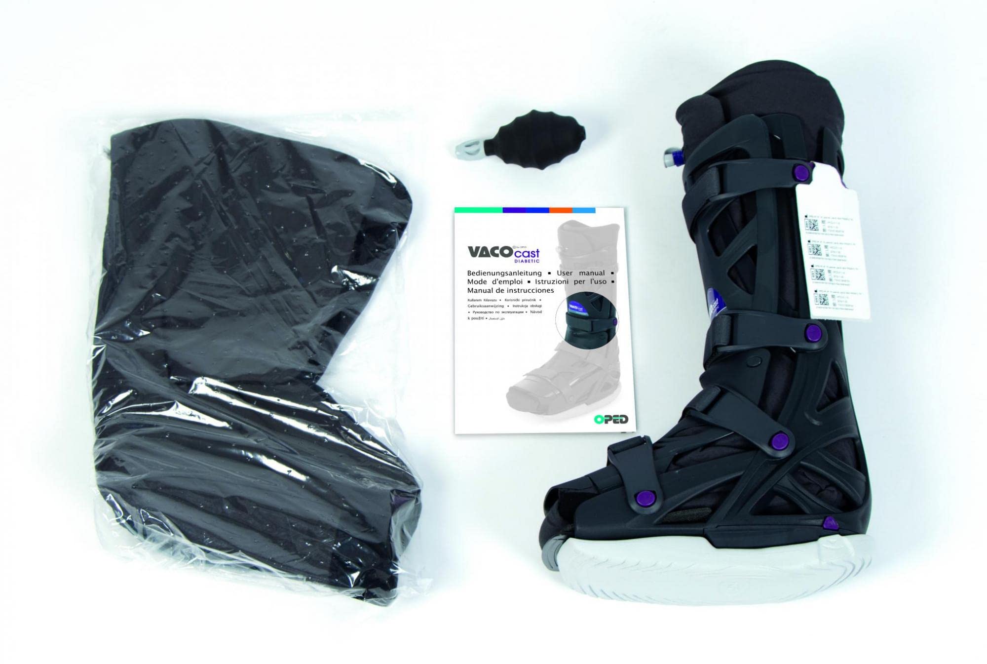Diabetic Fracture Orthopedic Walking Boot for Men & Women - Adjustable Medical Support Brace for Foot, Ankle Injuries - Ideal for Post-Surgery Recovery & Daily Mobility