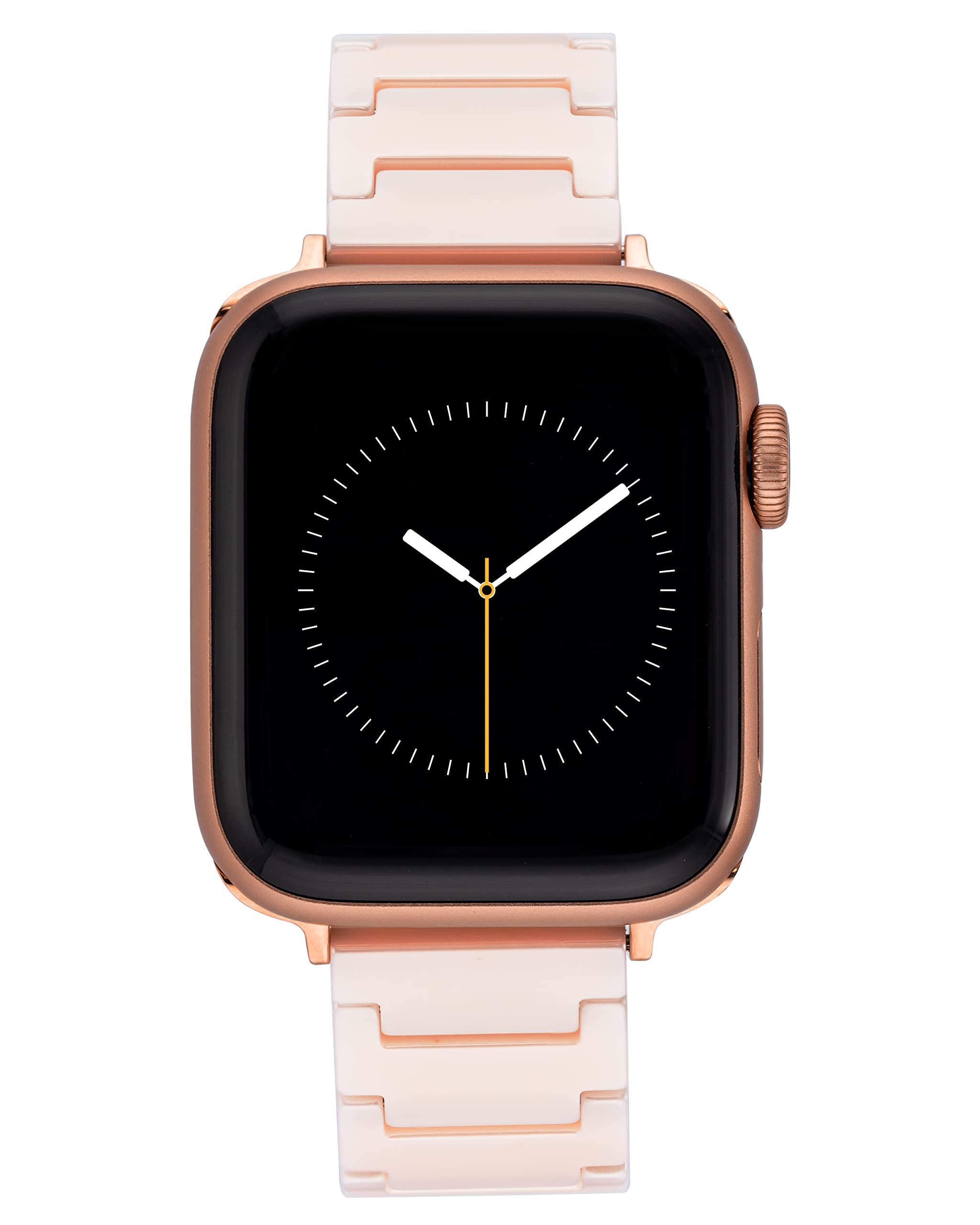 Anne Klein Ceramic Link Fashion Bracelet for Apple Watch - Secure Adjustable Replacement Band Fits Most Wrists | Perfect for Work, Gym & Everyday Wear