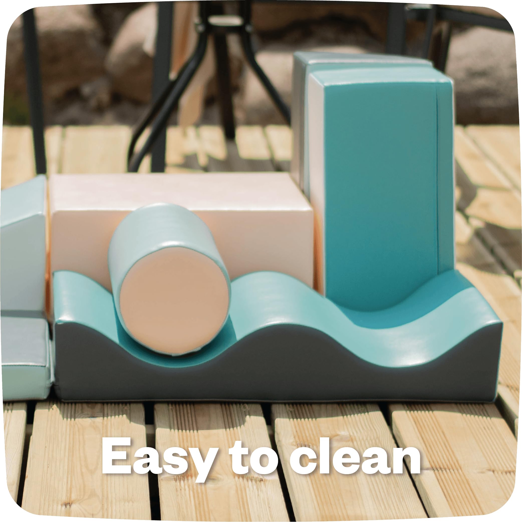 IGLU Soft Play Discoverer Set for Toddlers 1-3 Years - Montessori Climbing Foam Blocks with Anti-Slip Surface (7 Shapes, Pastel) - Perfect for Indoor Playrooms, Daycare Centers & Safe Toddler Exploration