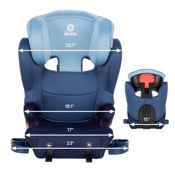 Diono Cambria 2XT 2-in-1 Convertible Booster Car Seat - High Back to Backless XL for Big Kids | Safe Travel for School & Road Trips