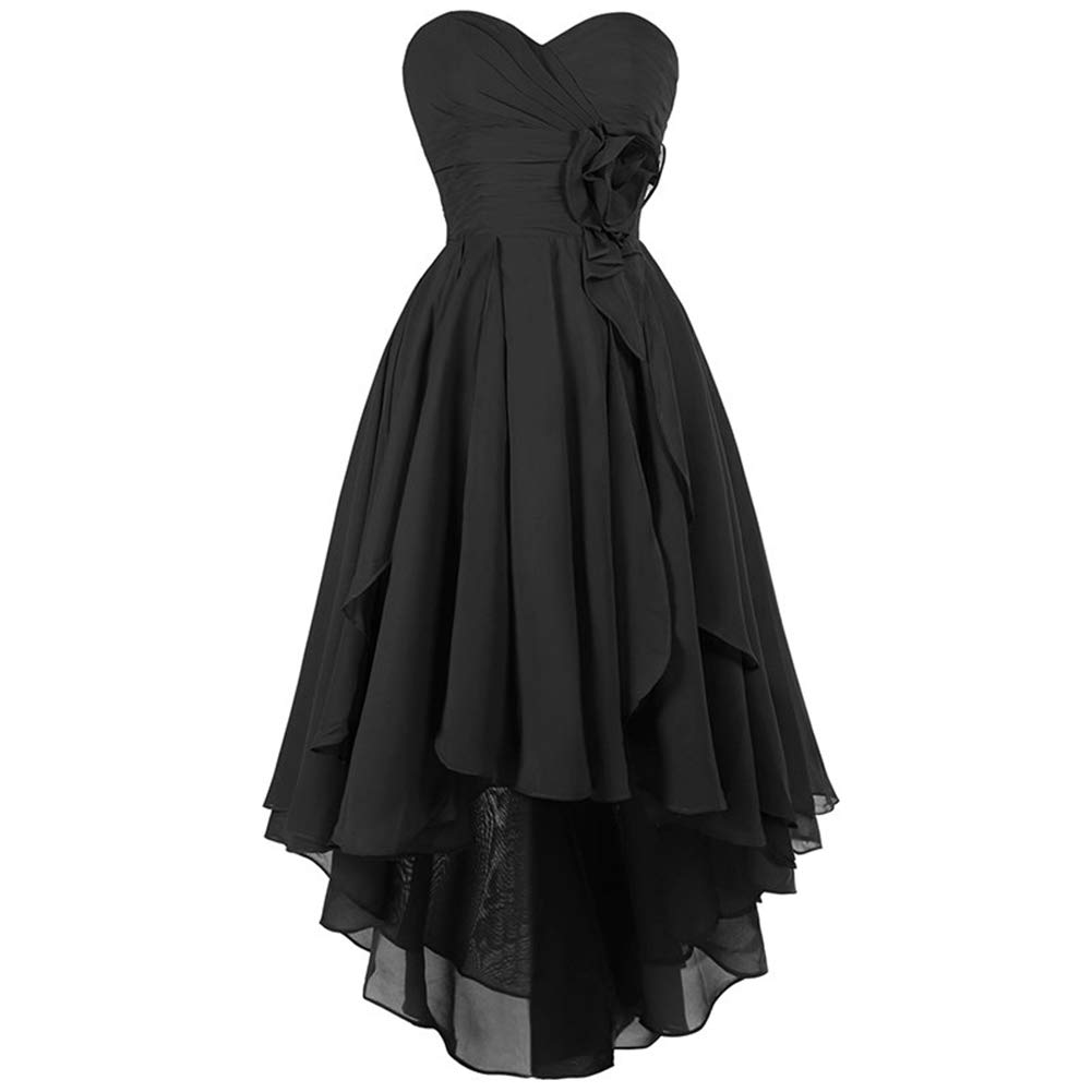 Elegant Chiffon Bridesmaid Dresses High-Low Prom Gown | Short Wedding Dress for Women | Perfect for Bridal Party, Formal Events & Special Occasions