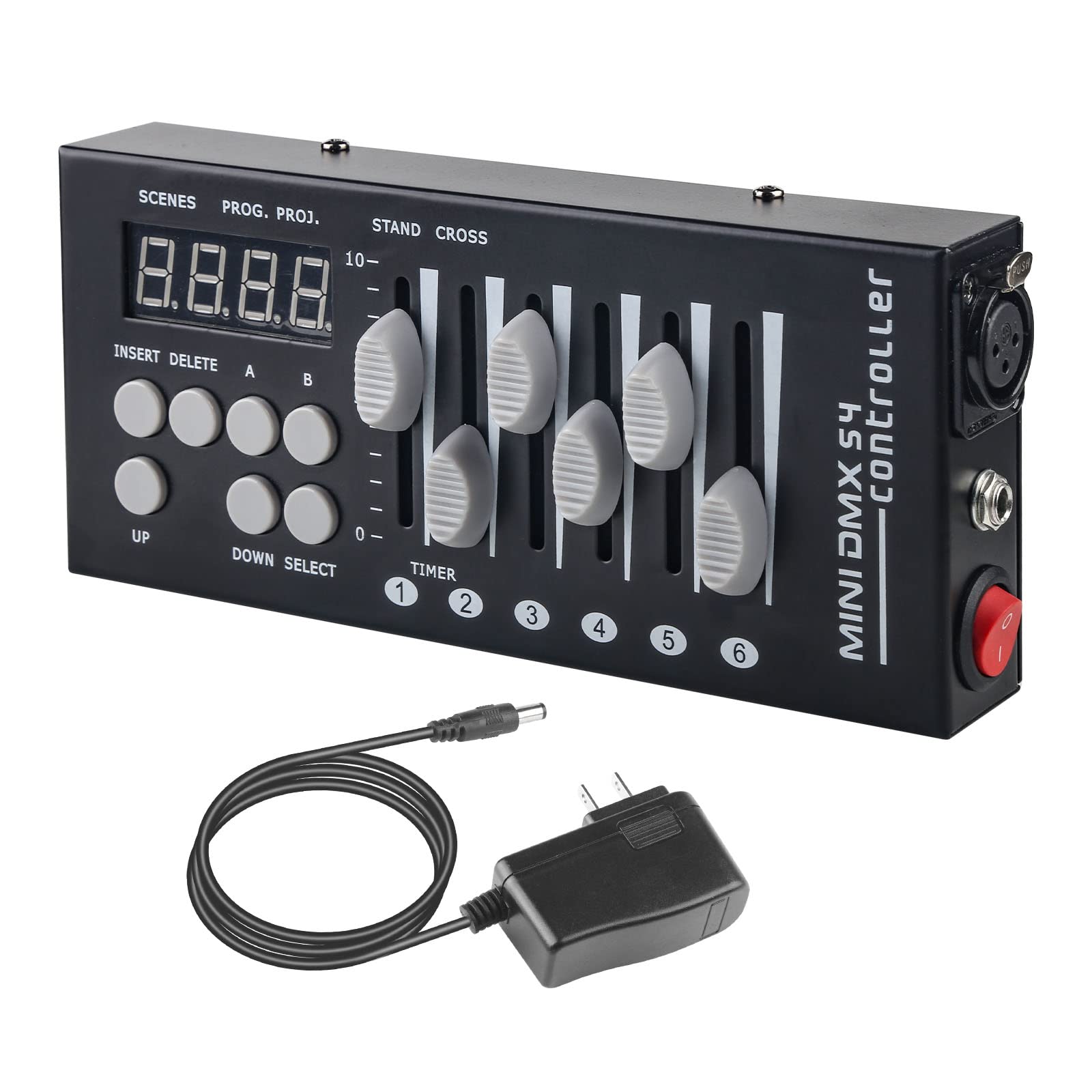 54-Channel DMX512 Lighting Controller for DJ & Stage Lights - Compact DMX Console for LED & Spotlights - Perfect for Clubs, Concerts & Events