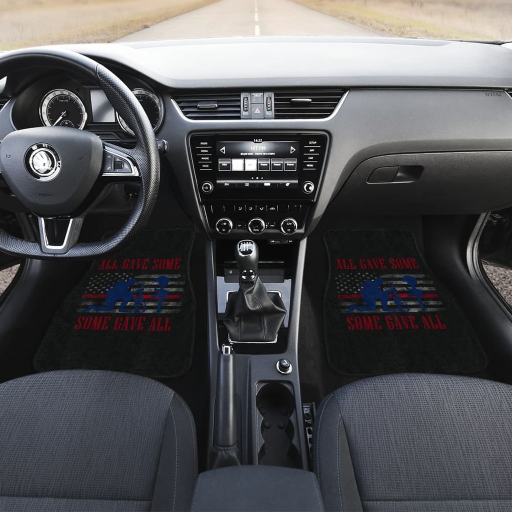 Patriotic Angel Soldier Car Floor Mats - All Gave Some, Some Gave All - Durable Custom Car Mats for Military Supporters - Perfect for Trucks, SUVs & Veterans' Vehicles