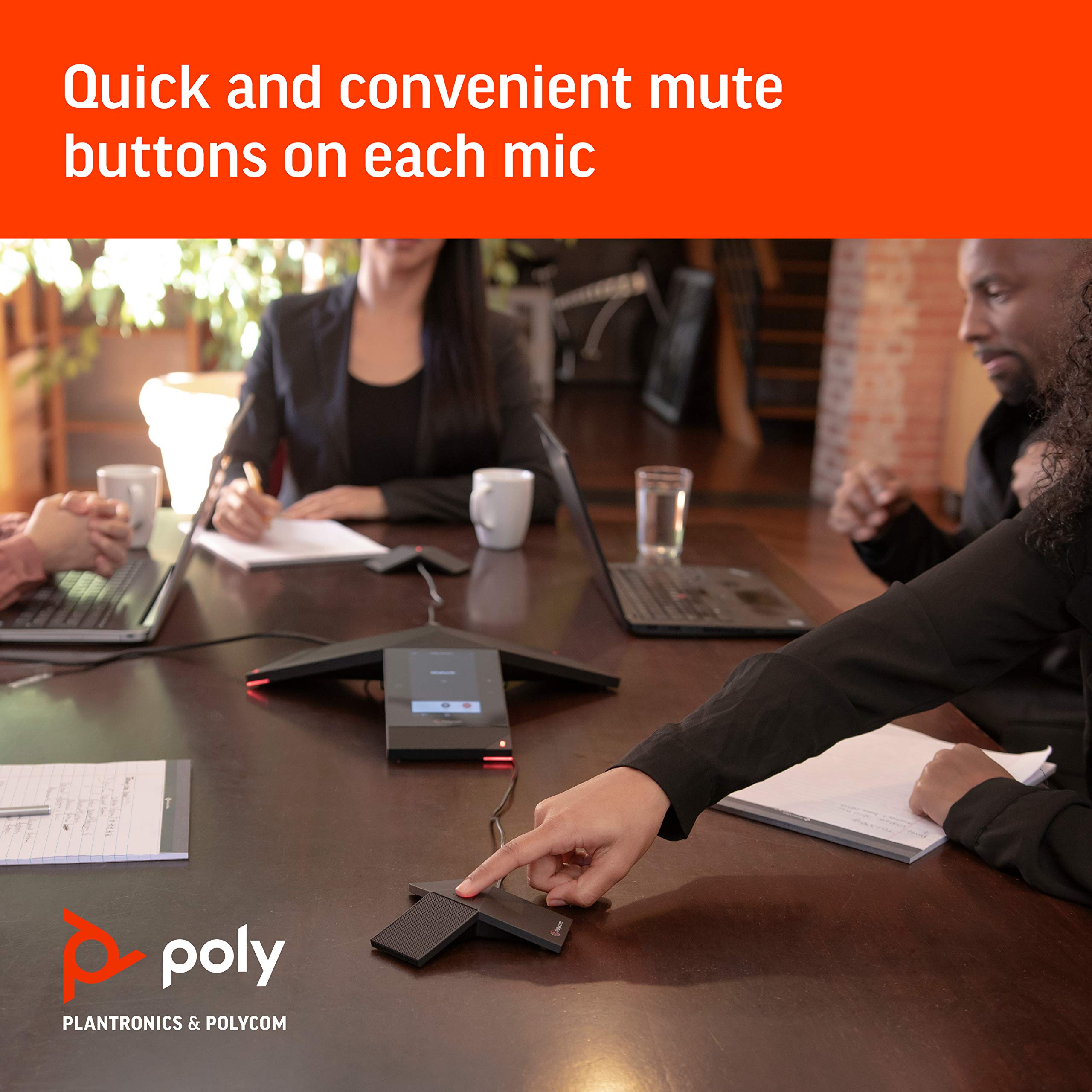Polycom RealPresence Trio Expansion Microphones (2200-65790-001) - Premium Conference Room Audio Solution for Clear Calls & Meetings | Ideal for Office, Boardroom & Remote Collaboration