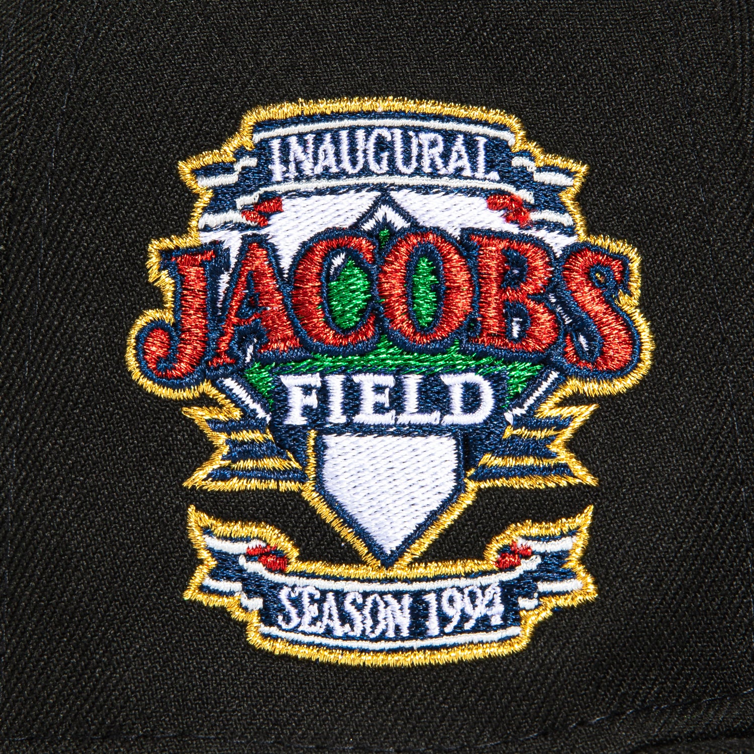 New Era 59Fifty Cleveland Indians Jacobs Field Patch Adjustable Baseball Cap - Black & White Hat for MLB Fans, Streetwear & Sports Events