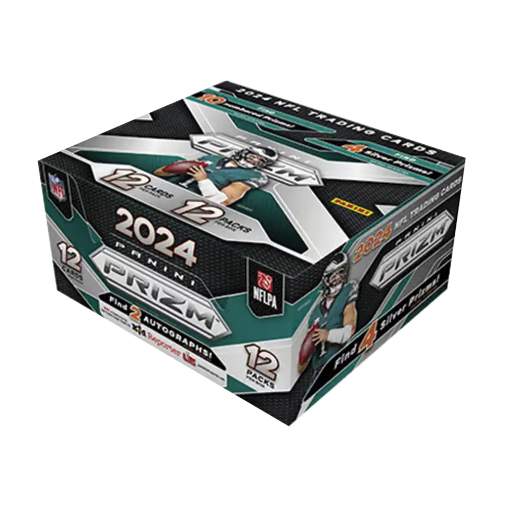 2024 Panini Prizm Football Hobby Box - 36 Packs with Exclusive Rookie Cards & Autographs | Collectible Trading Cards for NFL Fans & Sports Memorabilia Enthusiasts | Perfect for Fantasy Football Leagues, Game Room Displays & Investment Collections