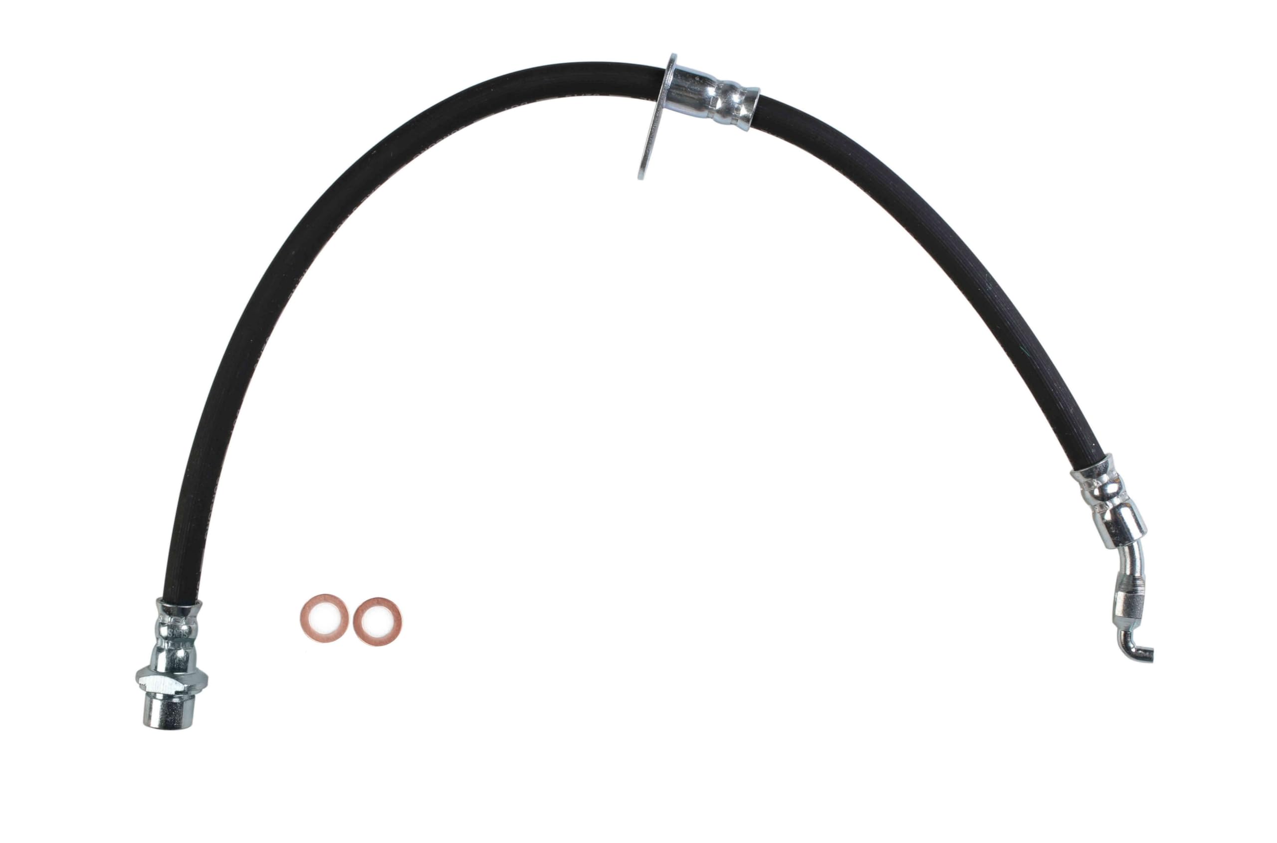 Sunsong 2202670 Brake Hydraulic Hose Replacement - High Performance Brake Line for Trucks & SUVs - Durable DOT Approved Rubber Hose for Safe Braking in Off-Road, Towing & Heavy Duty Driving Conditions