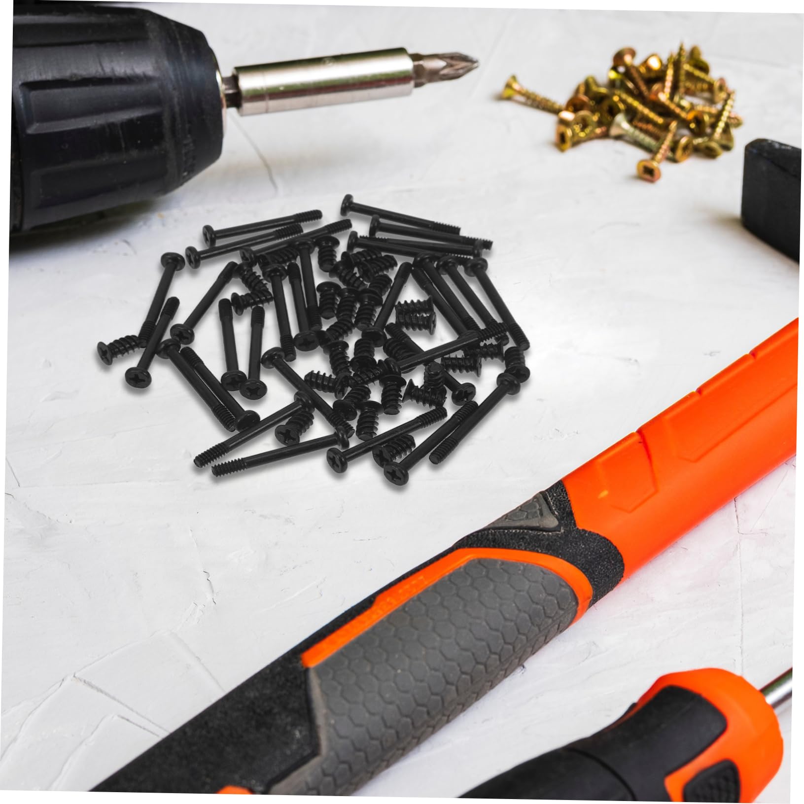 HOMOCONO M5 Flat Self-Tapping Screws Set - 30pcs Short Computer Fan Screws for PC Cooling, Laptop Repair, and DIY Electronics Assembly