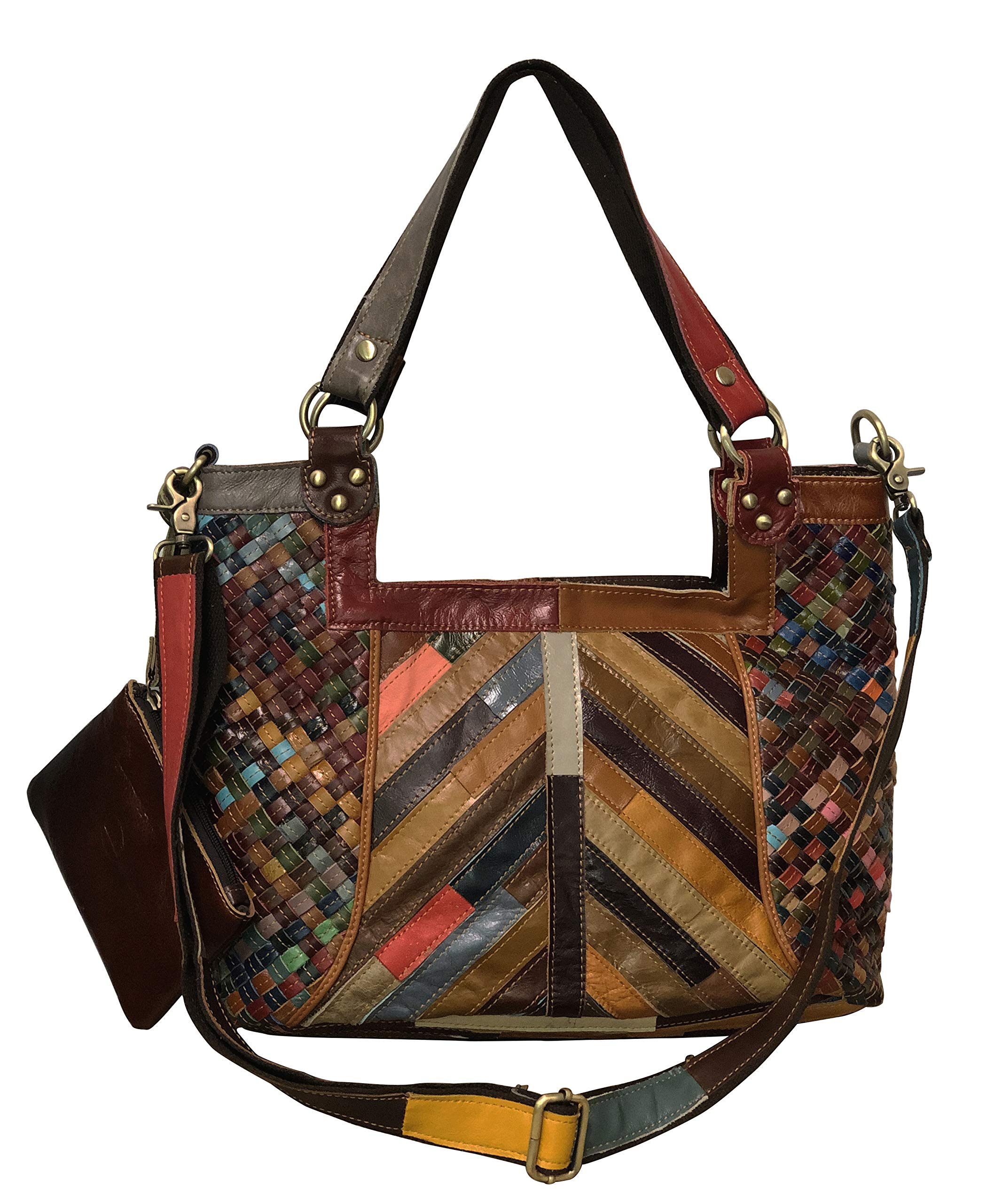 Premium Hazelle Genuine Leather Handbag & Shoulder Bag (Model 1703-9) - Stylish Women's Crossbody Purse for Work, Travel & Everyday Use