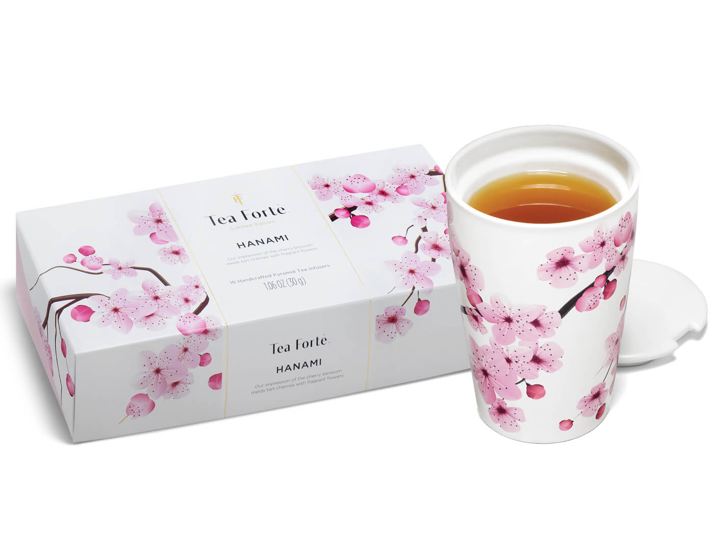 Premium Hanami Tea Set - Japanese Cherry Blossom Tea Gift Box with Ceramic Teapot & Cups - Perfect for Tea Ceremonies, Home Decor & Gifting