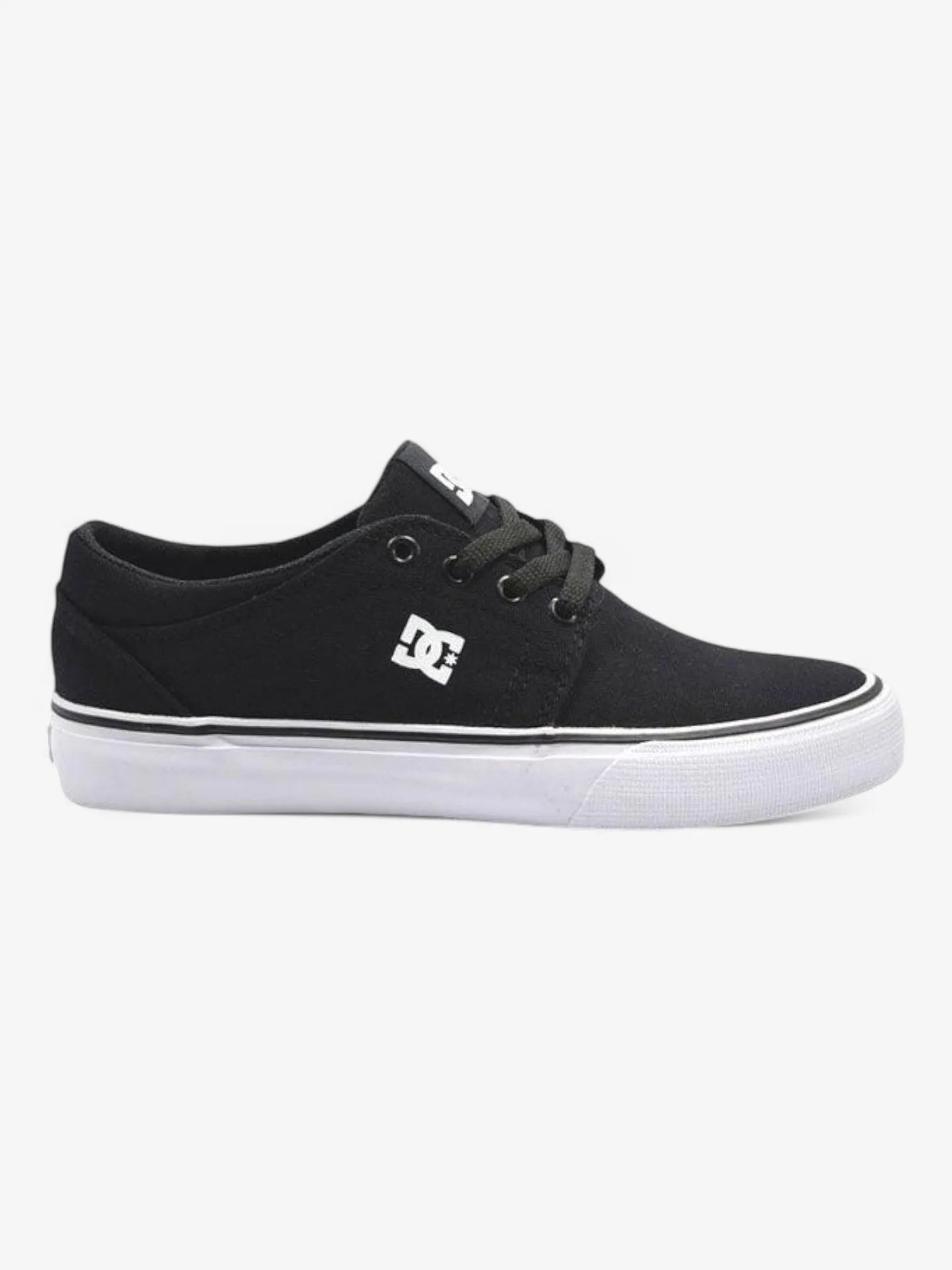 DC Trase TX Skate Shoes for Men - Black & White High-Performance Sneakers for Streetwear & Skateboarding