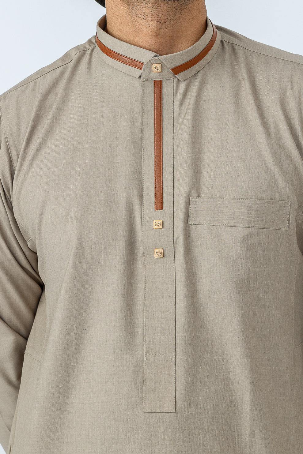 713 Desert Sand Kids Thobe - Soft & Comfortable Islamic Robe for Boys & Girls - Perfect for Eid, Prayer & Special Occasions