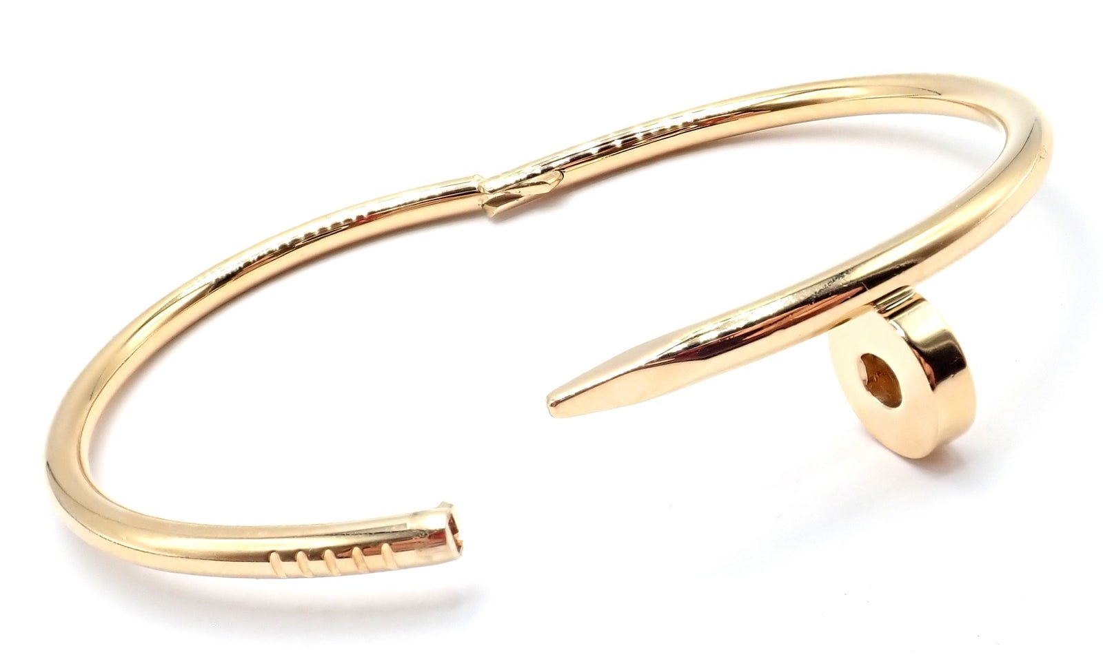 Cartier Juste un Clou 18k Yellow Gold Nail Bangle Bracelet - Size 17, Luxury Jewelry for Women, Perfect for Weddings, Parties & Special Occasions
