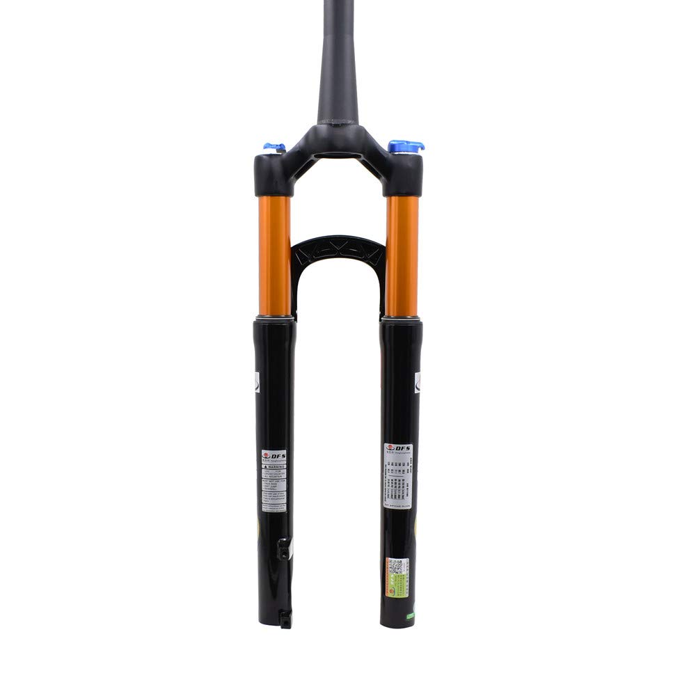 DFS 1.55KG Air Fork Civet Series Suspension MTB Fork - 26/27.5/29 Inch QR 9x100 - Remote & Manual Lockout - Lightweight Mountain Bike Fork for Trail, Cross-Country & Downhill Riding