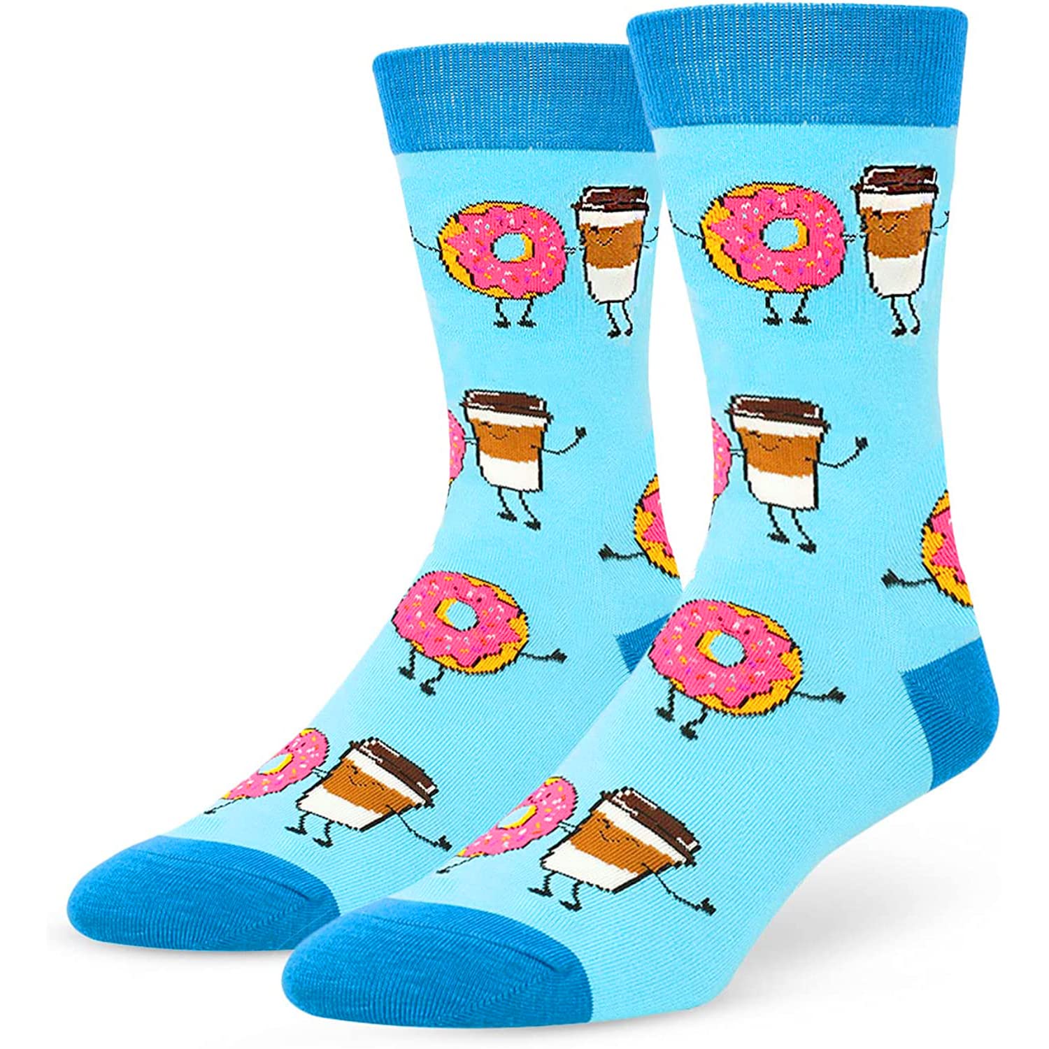 HappyPop Unisex Funny Food Socks - Mushroom, Beer, Donut & Sushi Print Novelty Gift for Women & Men | Perfect for Cosplay, Gag Gifts & Unique Fashion Statement