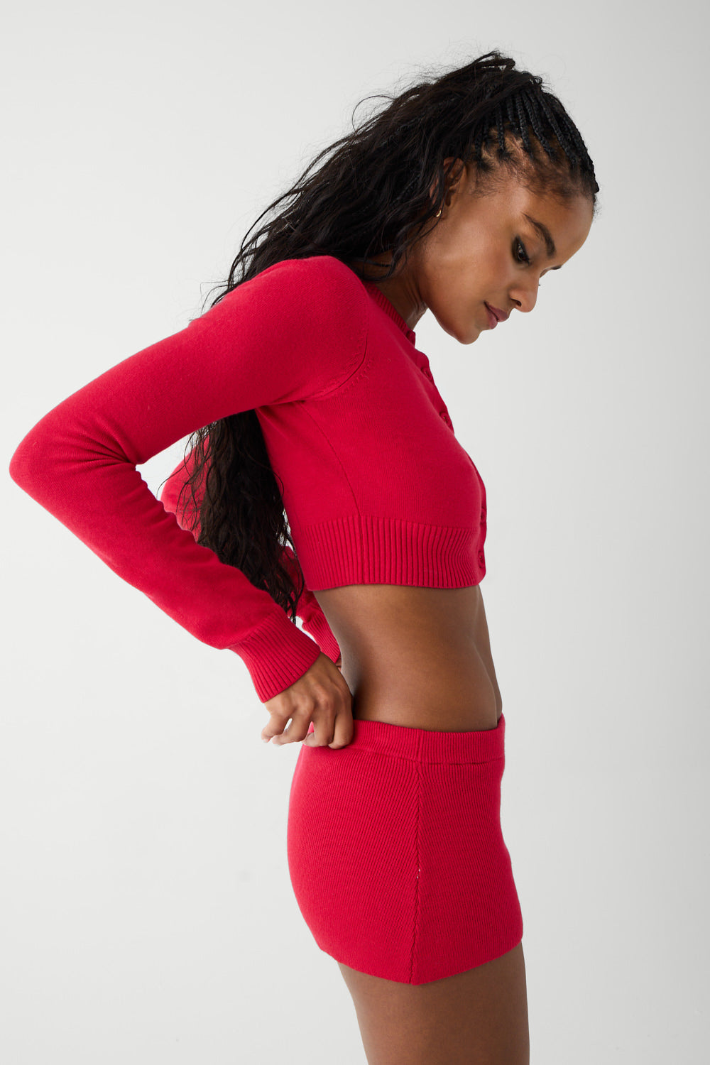 Marialla Cloud Knit Mini Skort - Soft Stretchy Tennis Skirt with Built-in Shorts for Women | Perfect for Yoga, Running, Gym Workouts & Casual Wear