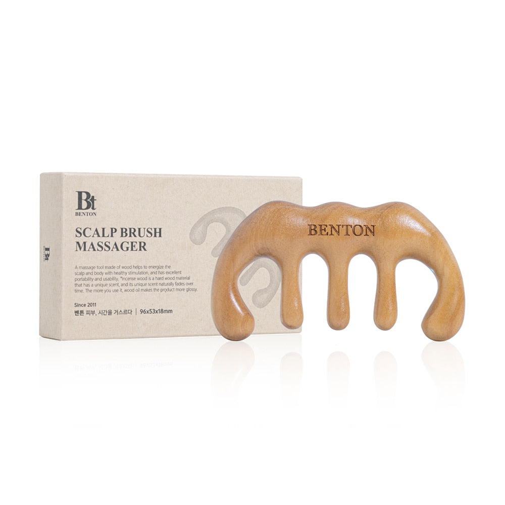 Benton Scalp Massager Brush for Hair Care - Exfoliating & Stimulating Scalp Treatment for Healthy Hair Growth - Perfect for Shampooing, Relaxation & Scalp Therapy
