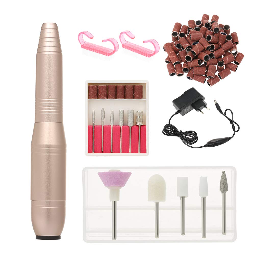 Professional Portable Electric Nail Drill Machine - 20000 RPM High Speed Manicure Pedicure Kit for Acrylic & Gel Nails - Perfect for Home Salon, Nail Art & DIY Nail Care