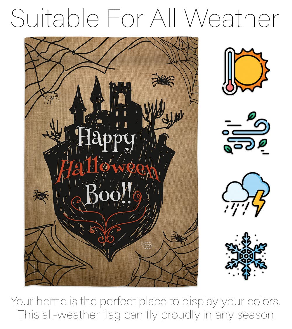 Happy Boo Halloween Flag 28