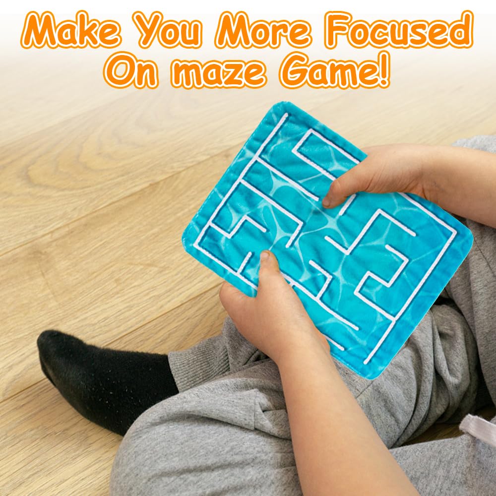 5 Pack Marble Maze Sensory Fidget Mat - Stress Relief & Anxiety Calming Toys for Kids, Adults & Teens with Autism - Tactile Sensory Toys for Special Needs, Classroom & Home Use - 2 Sizes Available - Perfect for Focus, Relaxation & Sensory Therapy