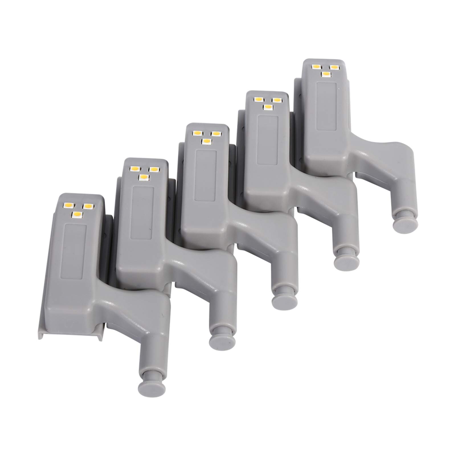 10Pcs LED Light Sensor Cabinet Hinges - Warm White & Cool White Options for Wardrobe, Closet, Kitchen & Home Storage | Easy Installation & Energy Saving Lighting Solution