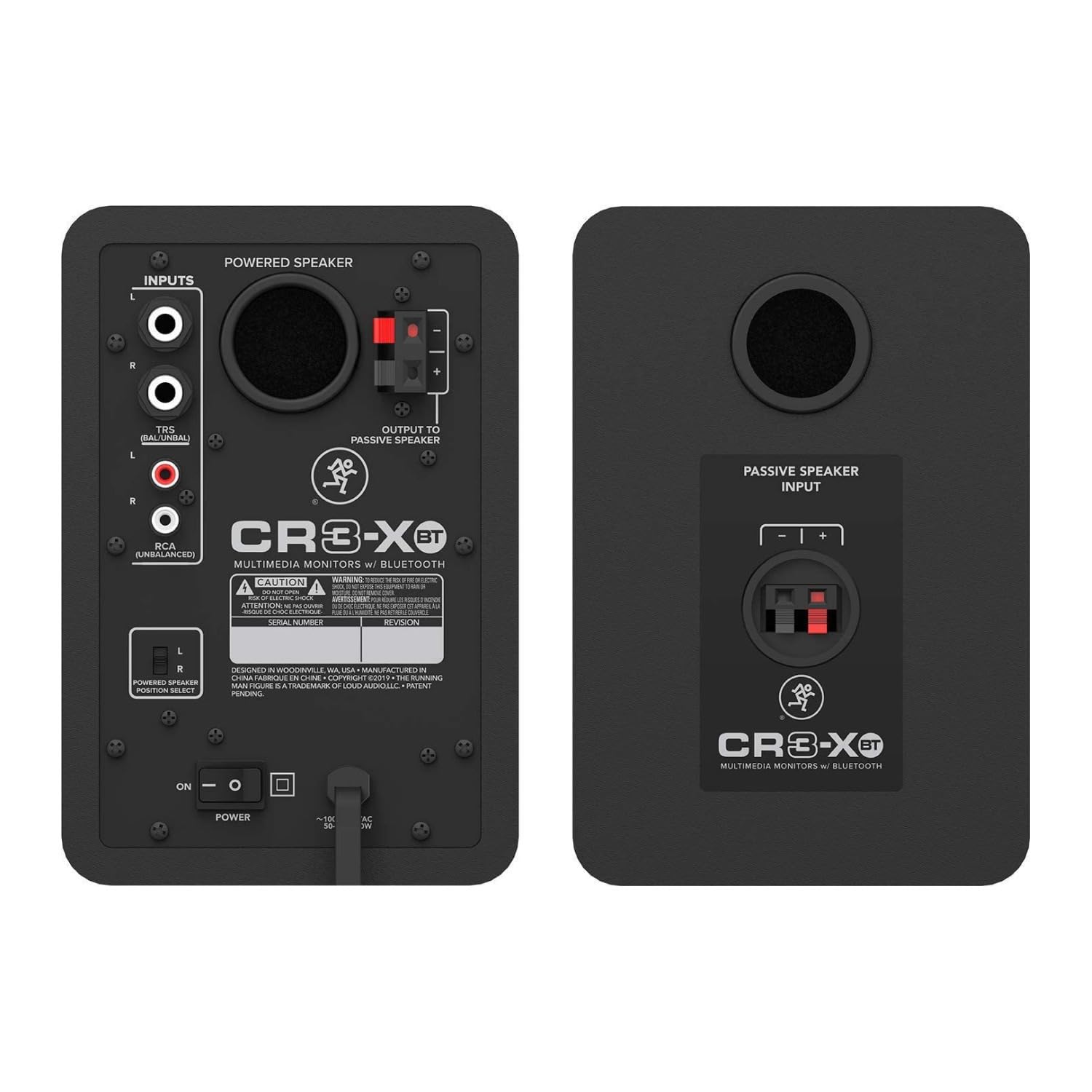 Mackie CR3-XBT 3-Inch Bluetooth Studio Monitors with Adjustable Stands - Premium Multimedia Speakers for Home Recording, Gaming & Music Production (Pair Bundle)