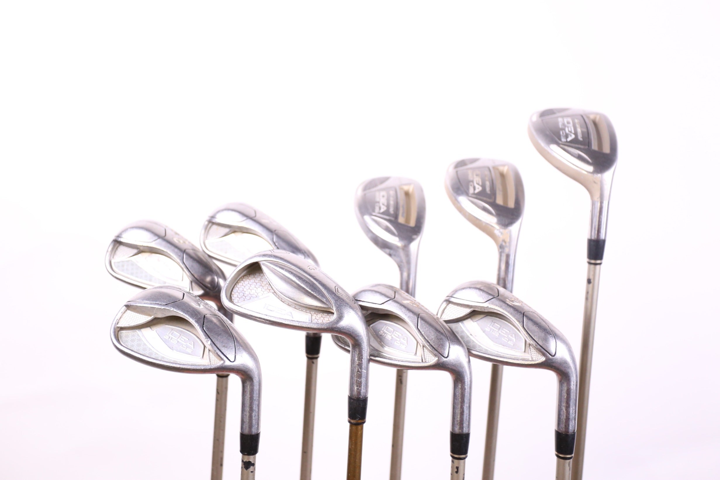 Adams Idea a12OS Hybrid Iron Set for Women - Right Handed 4-PW, GW, SW with Ladies Flex - Perfect for Golf Beginners & High Handicappers