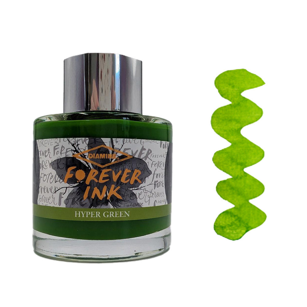 Diamine Forever Ink - Permanent Pigment Fountain Pen Ink, 50ml Bottle - Ideal for Calligraphy, Journaling & Professional Writing