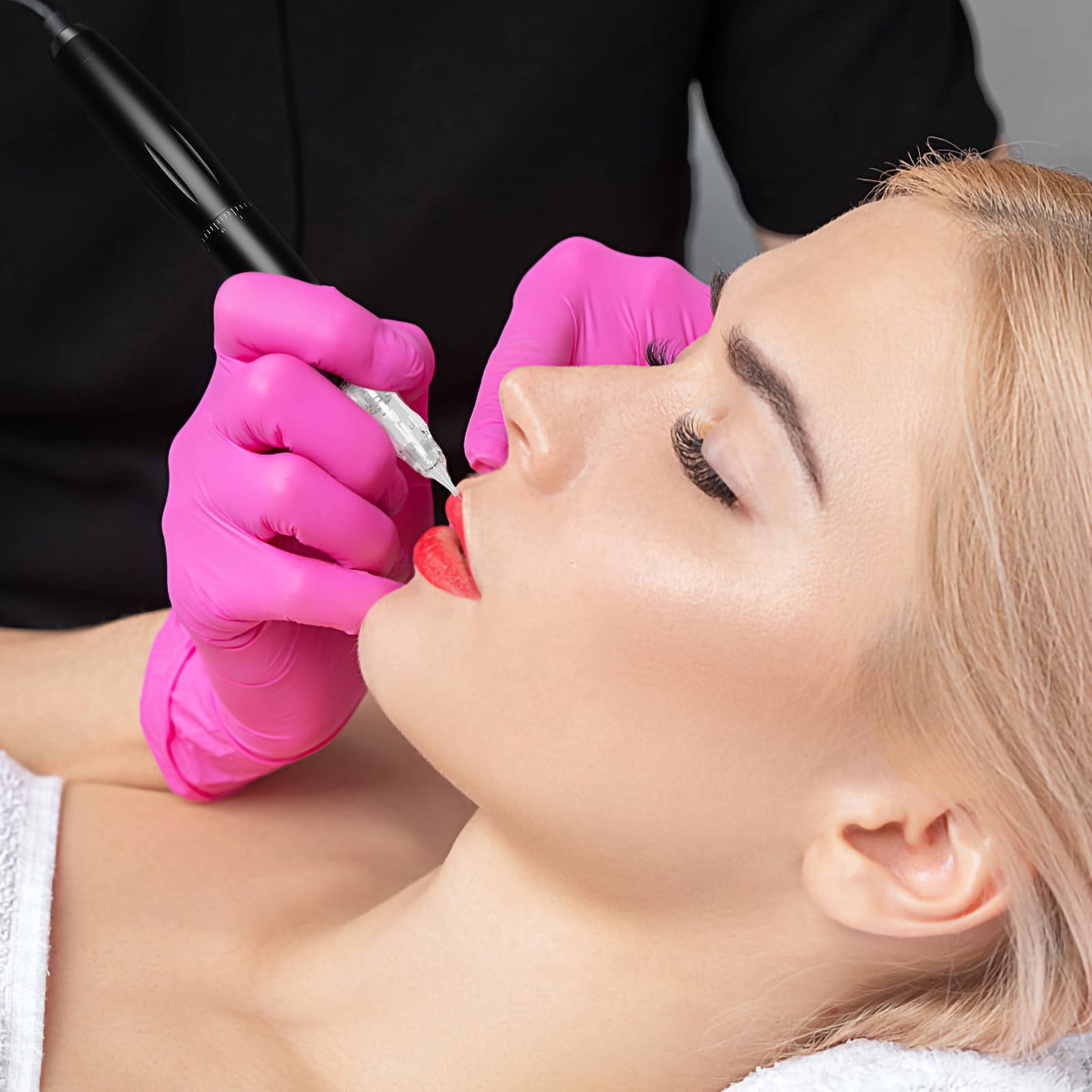 Professional BIOMASER P30 Permanent Makeup Machine Kit – Swiss Motor Rotary Tattoo Pen for Microblading, Eyebrows, Eyeliner & Lips – Includes Power Supply & Cartridge Needles – Perfect for Tattoo Artists & Beauty Salons