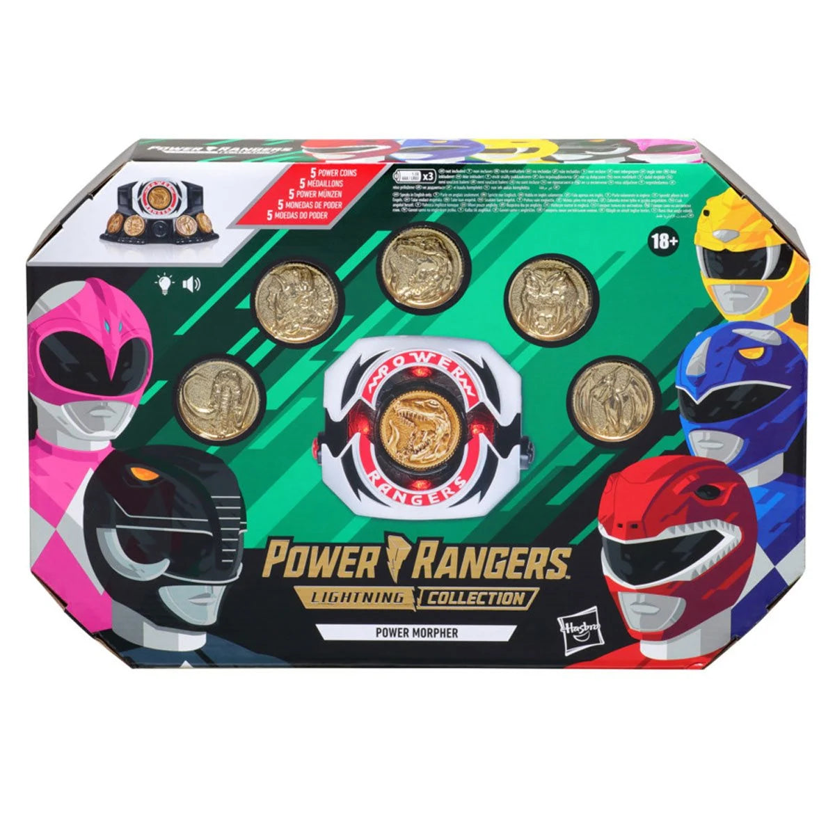 Power Rangers Lightning Collection Mighty Morphin Power Morpher - Premium Prop Replica Toy for Collectors | Role Play, Cosplay & Display for Fans