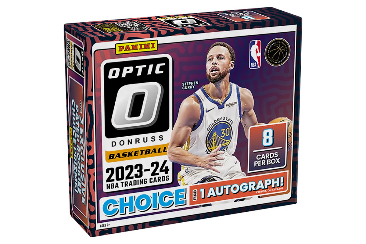 2023-24 Panini Optic Donruss Choice NBA Basketball Trading Cards Hobby Box - Collectible Cards for Sports Fans & Investors | Perfect for Trading, Collecting & Display