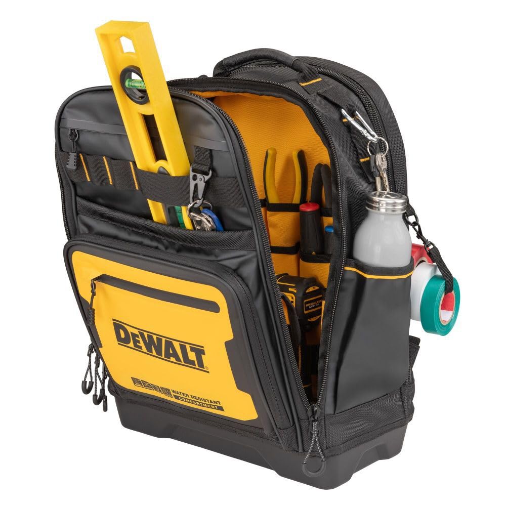 DEWALT DWST560102 Durable Water-Resistant Tool Backpack for Storage & Organization – Perfect for Construction, Electricians, and DIY Projects