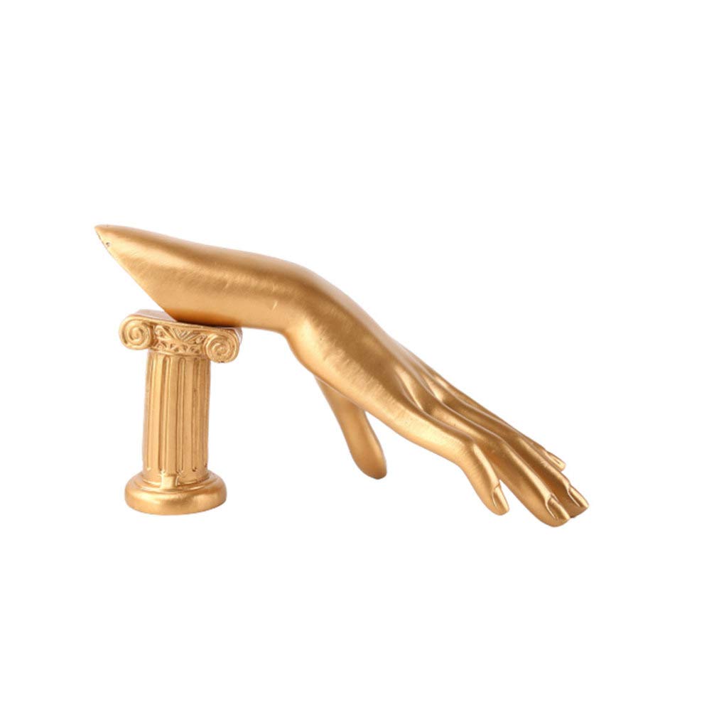 Hemobllo Jewelry Display Stand - Golden Resin Hand-Shaped Bracelet, Ring & Watch Holder for Jewelry Organization | Perfect for Boutique, Home Decor & Retail Store Displays
