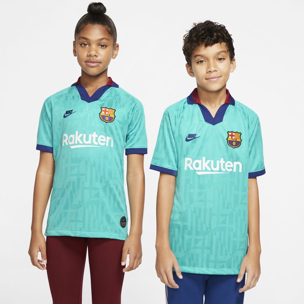 Nike FC Barcelona 2019/20 Stadium Third Big Kids' Soccer Jersey - Authentic Youth Football Shirt for Boys & Girls - Perfect for Matches, Training & Fan Support