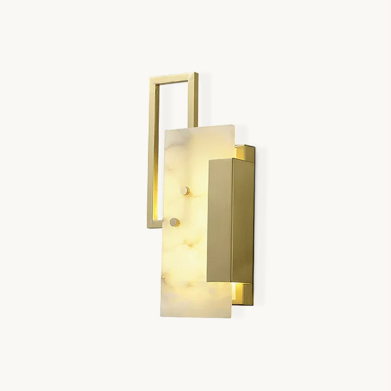 Elegant Alabaster Brass Wall Sconce - Vintage Industrial Lighting Fixture for Bedroom, Living Room & Hallway Decor