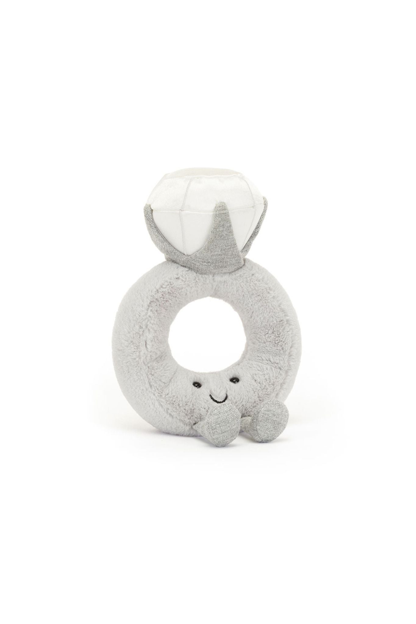 Jellycat Amuseables Diamond Ring - Soft & Cute Plush Toy for Kids & Adults | Perfect Gift for Birthdays, Valentine's Day & Collectors