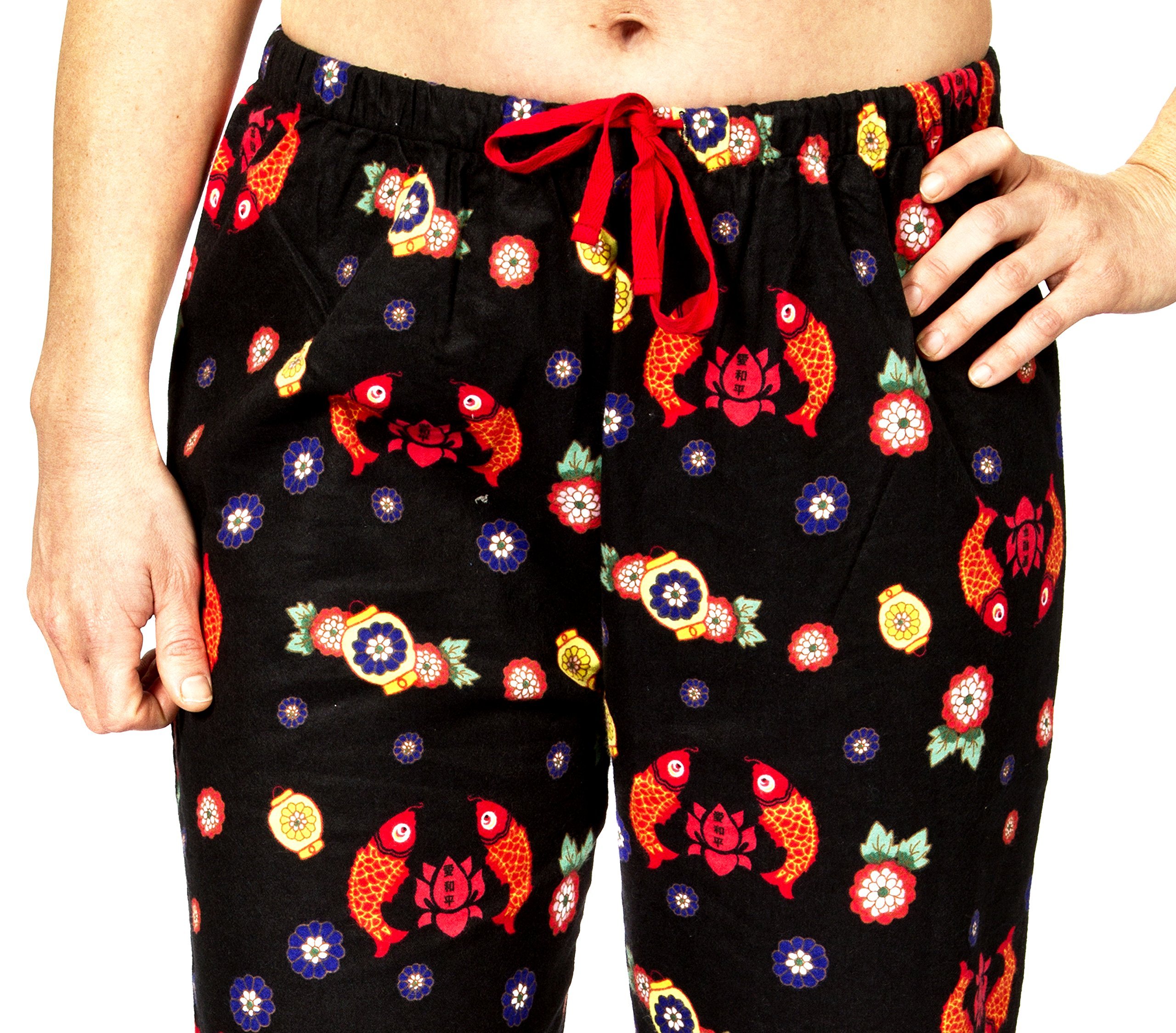 Cozy Women's Pure Cotton Flannel Pajama Pants - Soft Lounge Sleepwear for Winter Nights & Relaxing at Home