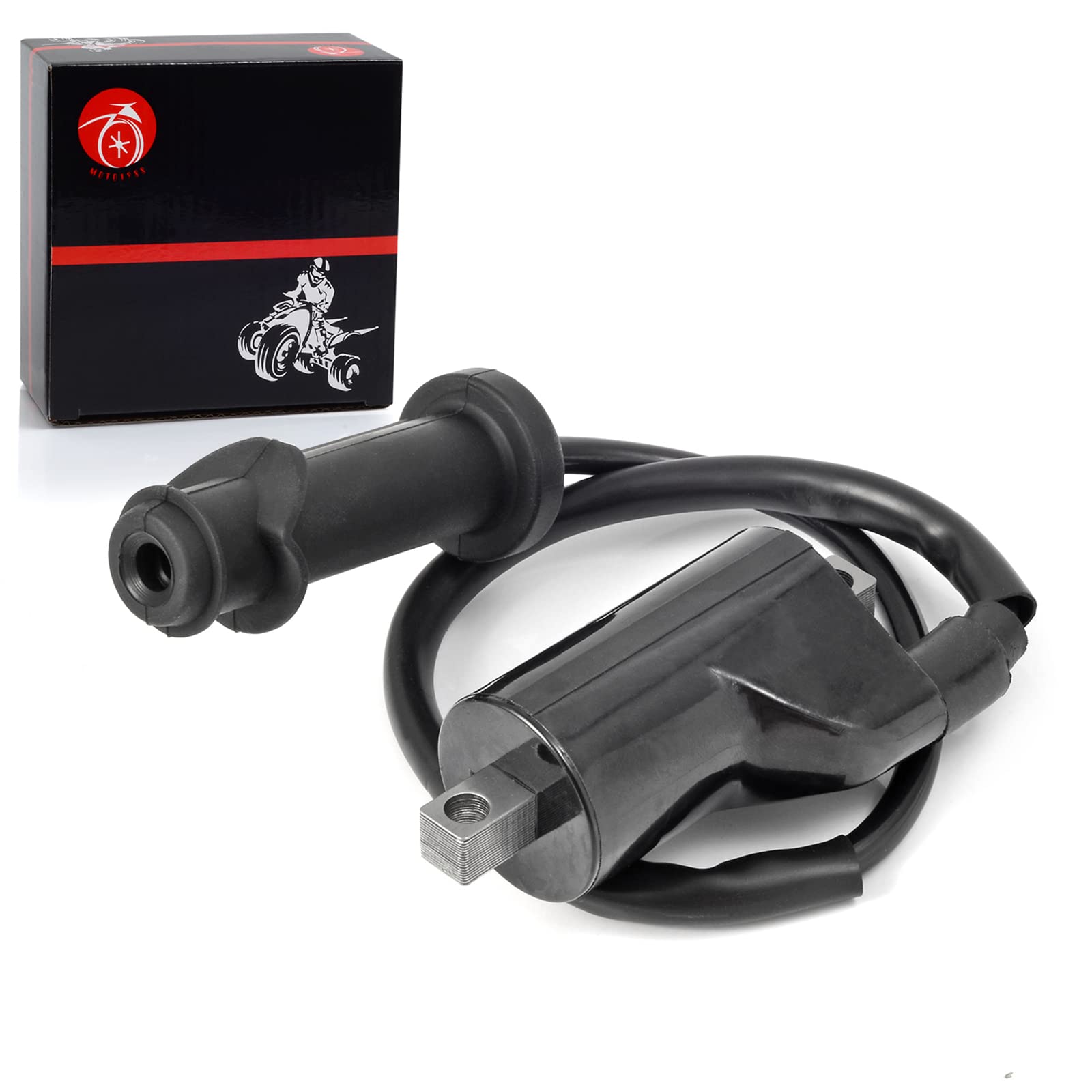 High Performance Ignition Coil Pack & Spark Plug Cap Compatible with Arctic Cat 550 700 1000 (2009-2016) - Prowler XT 550 (2011-2014), Prowler XTX 700 (2008-2012), Prowler XTZ 1000 (2009-2014) - OEM 0824-043 0824-049 Replacement - Perfect for Off-Roading, Snow Plowing & Utility Work