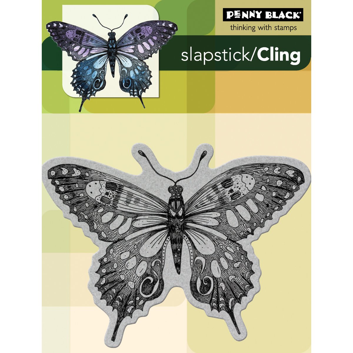 Penny Black PB40099 Cling Rubber Stamp Sheet - 4x5.25 Inch Soft Wing for Card Making, Scrapbooking & DIY Craft Projects