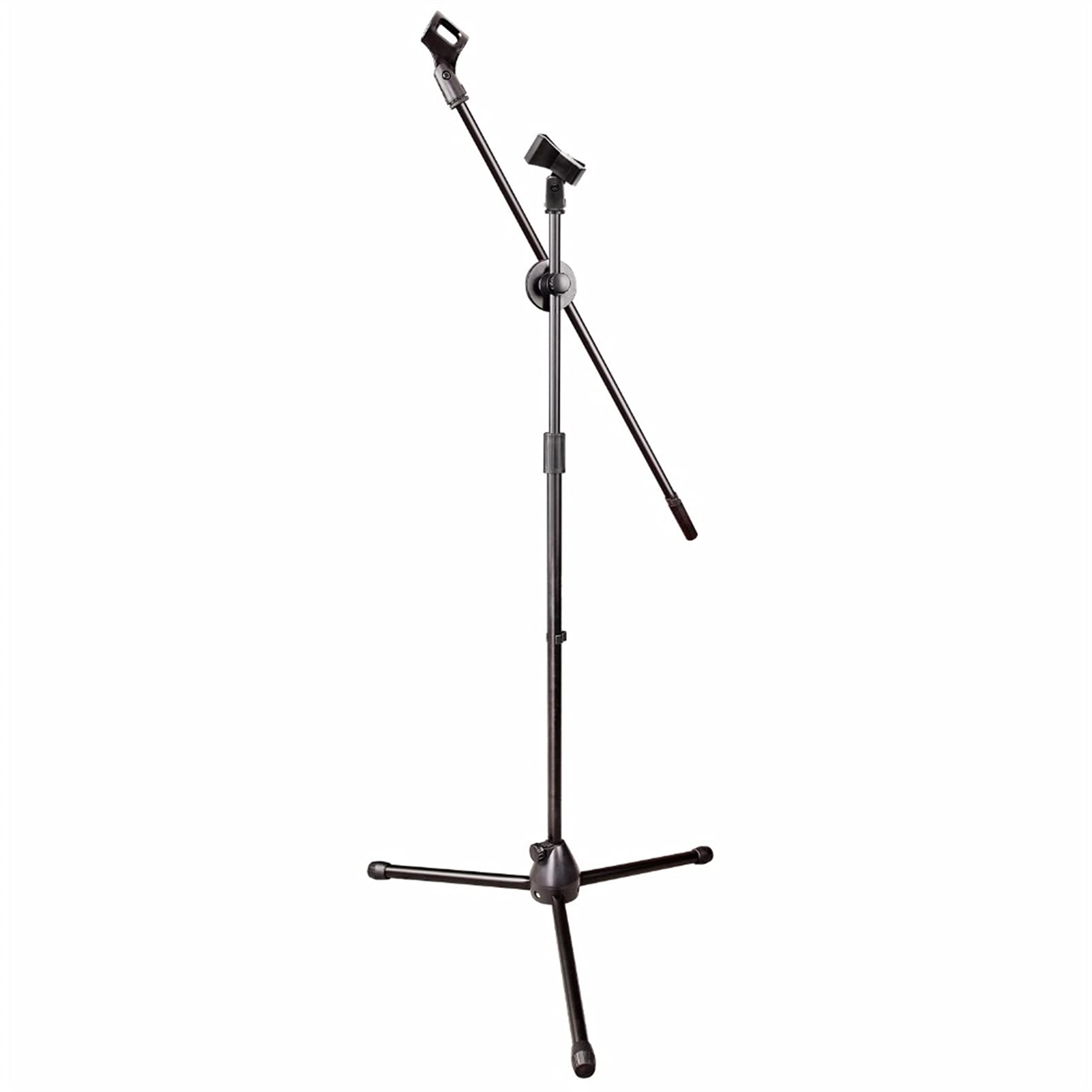 Professional MS-017 Adjustable Microphone Stand with Tripod Base - Flexible Boom Arm for Studio, Podcasting, Live Performances & Home Recording