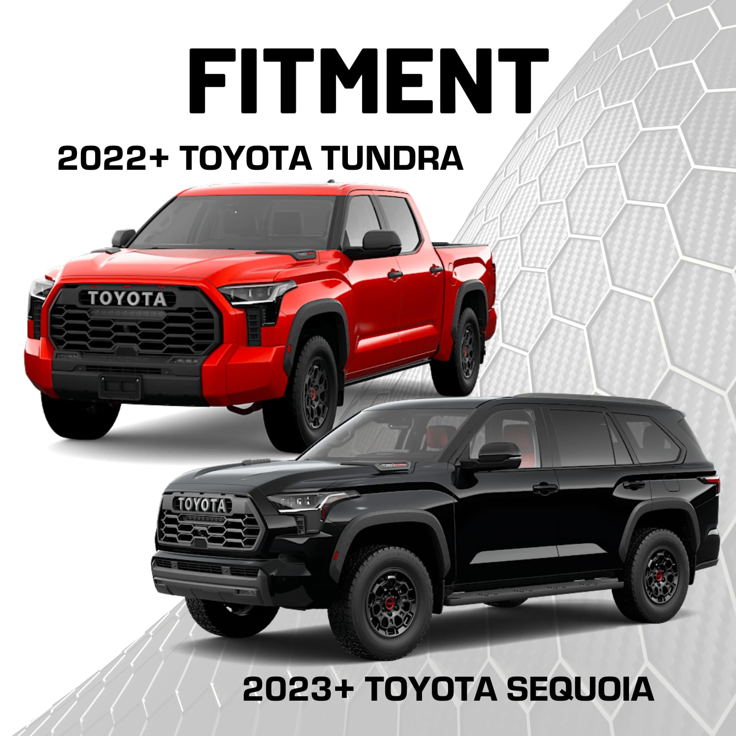 Bulletpoint RubiGrid Metal Dash Mount Phone Holder for 2022-2024 Toyota Tundra & 2023-2024 Toyota Sequoia - Secure Smartphone Mount for Off-Roading, Commuting & GPS Navigation