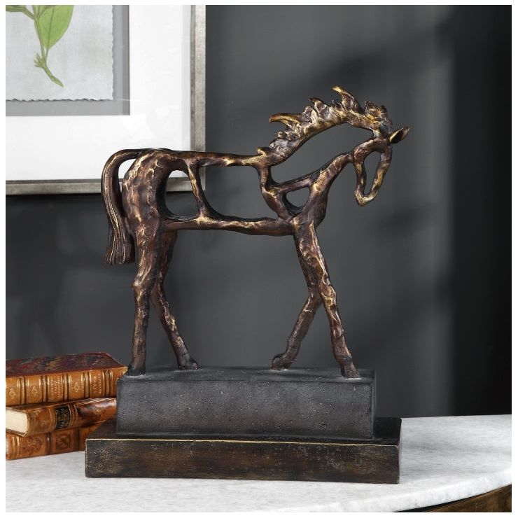 Apollo Horse Sculpture - Elegant Bronze Statue for Home & Office Decor | Greek Mythology Art, Gift for Collectors & Horse Lovers