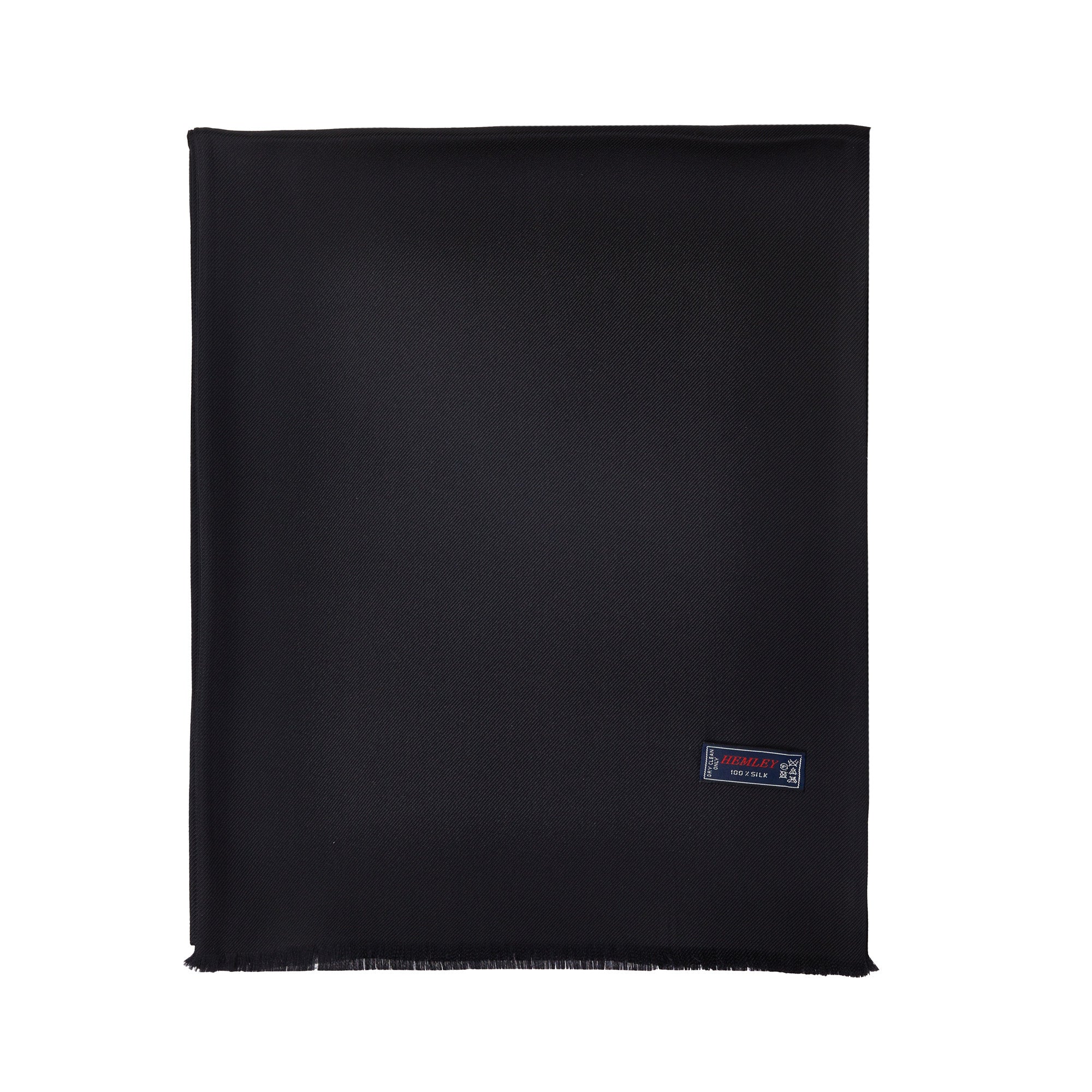 HEMLEY Premium Black Silk Scarf for Women - Elegant Fashion Accessory for Office, Party & Special Occasions