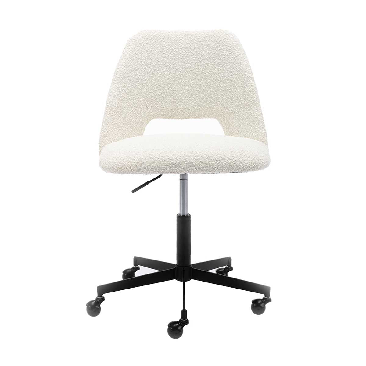 Luxury Belmont Boucle Office Chair - Ergonomic Executive Desk Chair with Adjustable Height for Home & Office Workspace - Perfect for Remote Work, Gaming & Study